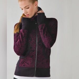 Lululemon 🦄 | Scuba Hoodie II | Size 4 | Star Crushed Black Cherry Black | EUC